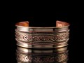 BRD194 Bracelet Tibétain Métal Argenté Cuivre Laiton