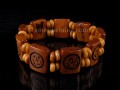 BRD201 Bracelet Os de Buffle Om