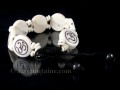 BRD205 Bracelet Os de Buffle Om