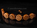 BRD208 Bracelet Os de Buffle Om