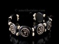 BRD209 Bracelet Os de Buffle Om