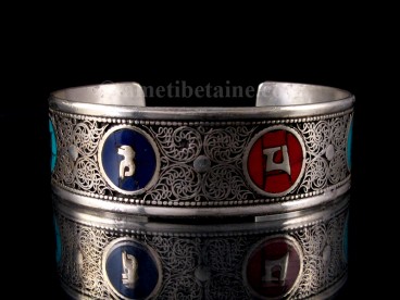 BRD222 Bracelet Tibétain Mantra Om Mani Padme Hum