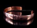 BRD241 Bracelet Tibétain Cuivre Om