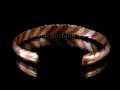 BRD248 Bracelet Tibétain Métal Argenté Cuivre Laiton