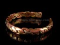 BRD251 Bracelet Tibétain Métal Argenté Cuivre Laiton