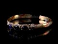 BRD259 Bracelet Tibétain Métal Argenté Cuivre Laiton
