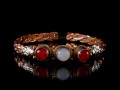 BRD294 Bracelet Tibétain Métal Argenté Cuivre Laiton