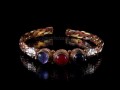 BRD297 Bracelet Tibétain Métal Argenté Cuivre Laiton