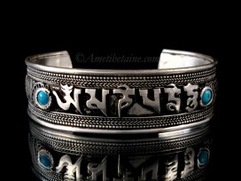 BRD312 Bracelet Tibétain Mantra Om Mani Padme Hum Dragon