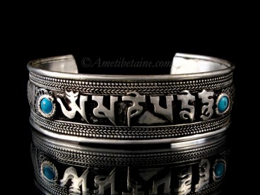 BRD312 Bracelet Tibétain Mantra Om Mani Padme Hum Dragon