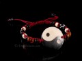 BRD329 Bracelet Tibétain Os de Buffle Yin Yang