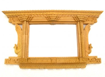 Mir09 Miroir Fenêtre Népalaise Traditionnelle