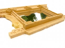 Mir09 Miroir Fenêtre Népalaise Traditionnelle