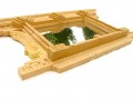 Mir09 Miroir Fenêtre Népalaise Traditionnelle