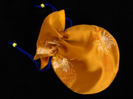 PochTib91 Pochette Tibétaine pour Mala