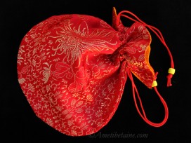 PochTib106 Pochette Tibétaine pour Mala