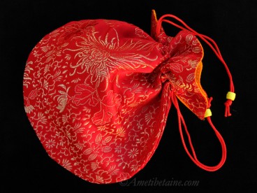 PochTib106 Pochette Tibétaine pour Mala