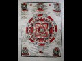 AF30 Affiche Tibétaine Papier Népalais Bouddha