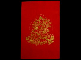 AF50 Affiche Tibétaine Papier Népalais Tara Déesse Bouddhiste