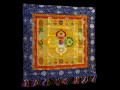 BB52 Bannière Tibétaine Dorje Signes Auspicieux du Bouddhisme