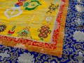 BB52 Bannière Tibétaine Dorje Signes Auspicieux du Bouddhisme