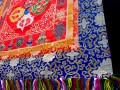 BB53 Bannière Tibétaine Dorje Signes Auspicieux du Bouddhisme
