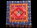 BB53 Bannière Tibétaine Dorje Signes Auspicieux du Bouddhisme