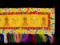BB66 Bannière Tibétaine Signes Auspicieux du Bouddhisme