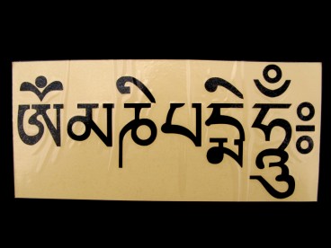 DDD55 Sticker Mantra Tibétain Om Mani Padme Hum