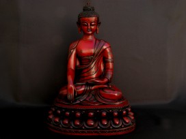St65 Statue Bouddha Signes Auspicieux du Bouddhisme
