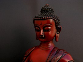 St65 Statue Bouddha Signes Auspicieux du Bouddhisme