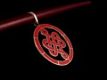PA229 Pendentif Argent Massif Nœud Sans Fin Signes Auspicieux