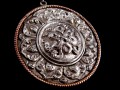 PA170 Pendentif Argent Massif Nœud Sans Fin Signe Auspicieu