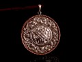 PA170 Pendentif Argent Massif Nœud Sans Fin Signe Auspicieu