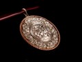 PA170 Pendentif Argent Massif Nœud Sans Fin Signe Auspicieu
