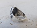 BA247. Bague Argent Massif Bouddha Om