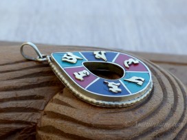 PD91 Pendentif Tibétain Mantra