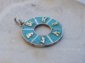 PD95 Pendentif Tibétain Mantra