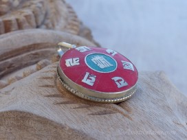 PD97 Pendentif Tibétain Mantra Kalachakra