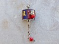 PD104 Pendentif Tibétain Roue à Prières