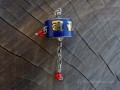 PD105 Pendentif Tibétain Roue à Prières