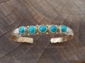 BRD344 Bracelet Tibétain Métal Argenté Cuivre Laiton