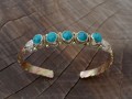 BRD344 Bracelet Tibétain Métal Argenté Cuivre Laiton