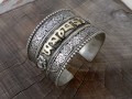 BRD346 Bracelet Tibétain Filigranes Mantra