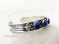 BRD352 Bracelet Tibétain Métal Argenté