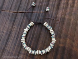 BrMala301 Bracelet Mala Os de Buffle