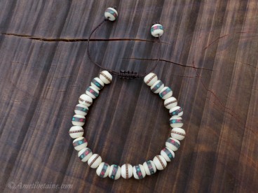 BrMala301 Bracelet Mala Os de Buffle