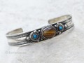 BRD354 Bracelet Tibétain Métal Argenté