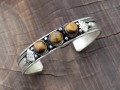 BRD355 Bracelet Tibétain Métal Argenté