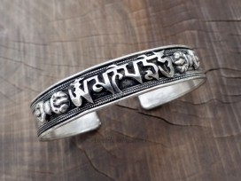 BRD357 Bracelet Tibétain Mantra Dorje